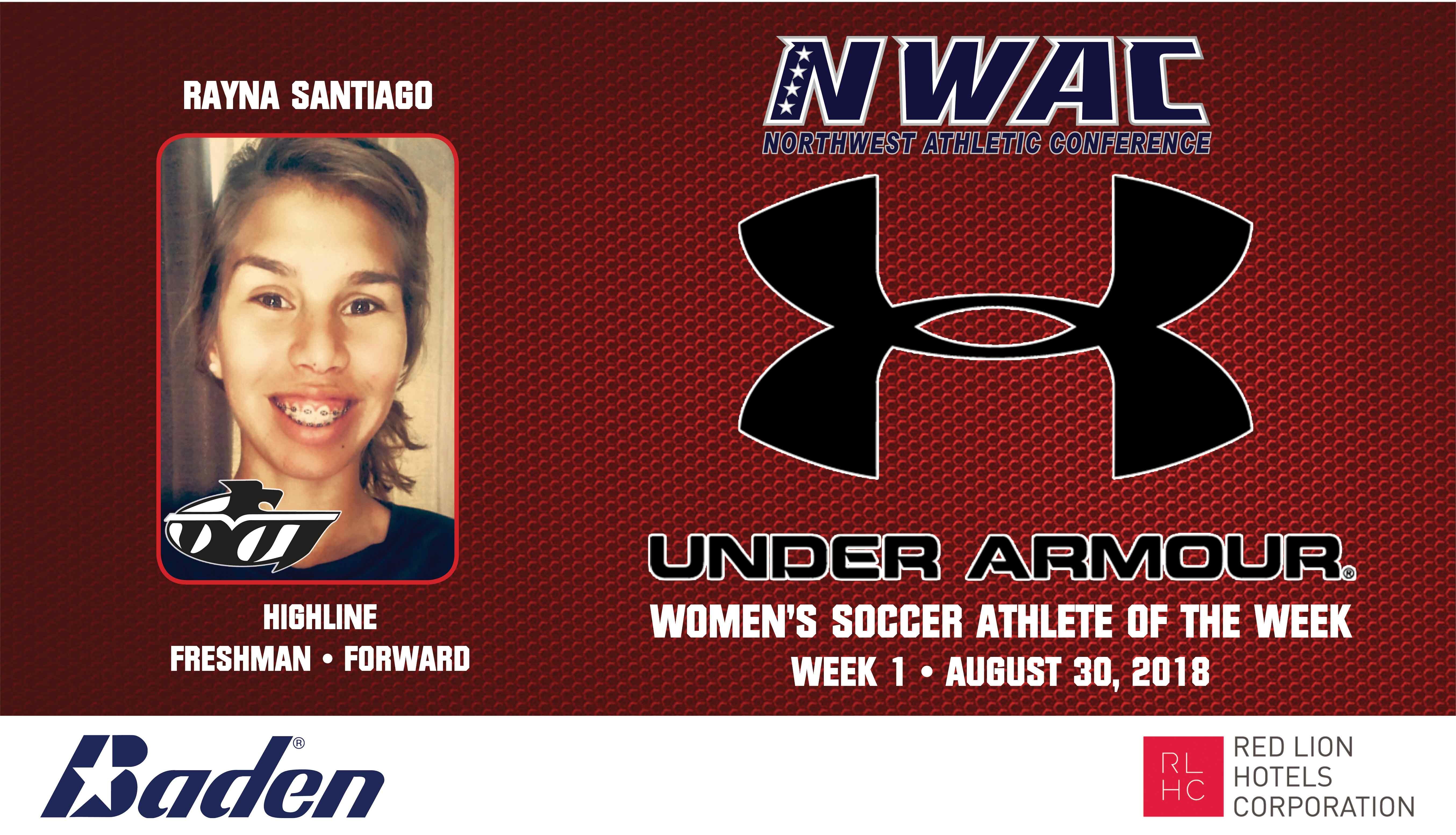 Rayna Santiago Armour Player of the Week graphic